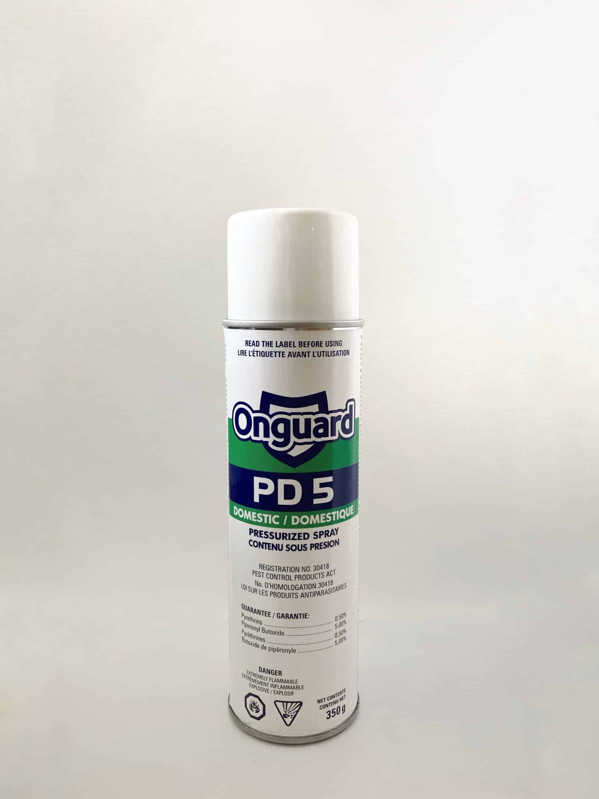 Onguard pd-5 pressurized spray